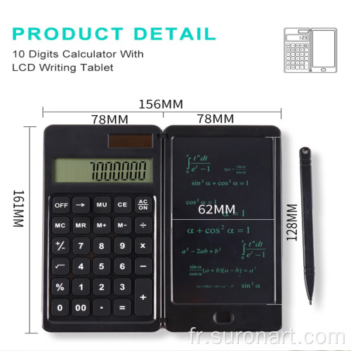 Calculatrice graphique Lcd électronique portable pour enfants